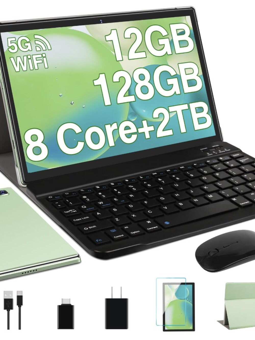 NEW Oangcc Android 13 Tablet 10 Inch 2026 12GB + 128GB + 2TB Expand 8000mAh 5MP